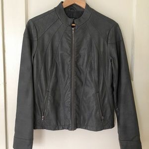 Vegan Leather Motorcycle Jacket